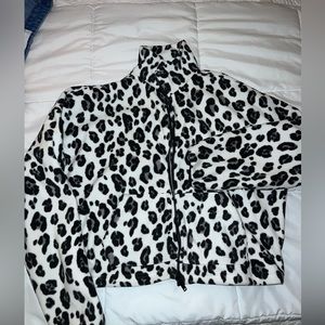 Fabletics black and white Cheetah Jacket